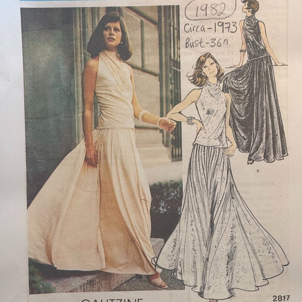 VOGUE COUTURIER DESIGN - PATTERN 2817 GALITZINE